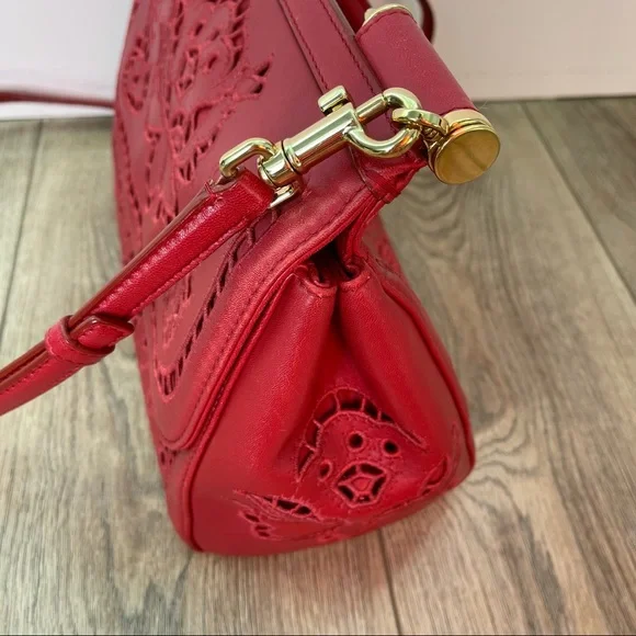 Dolce & Gabbana Medium Sicily Satchel Bag In Intaglio Leather in Red - Picture 8 of 17